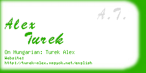 alex turek business card